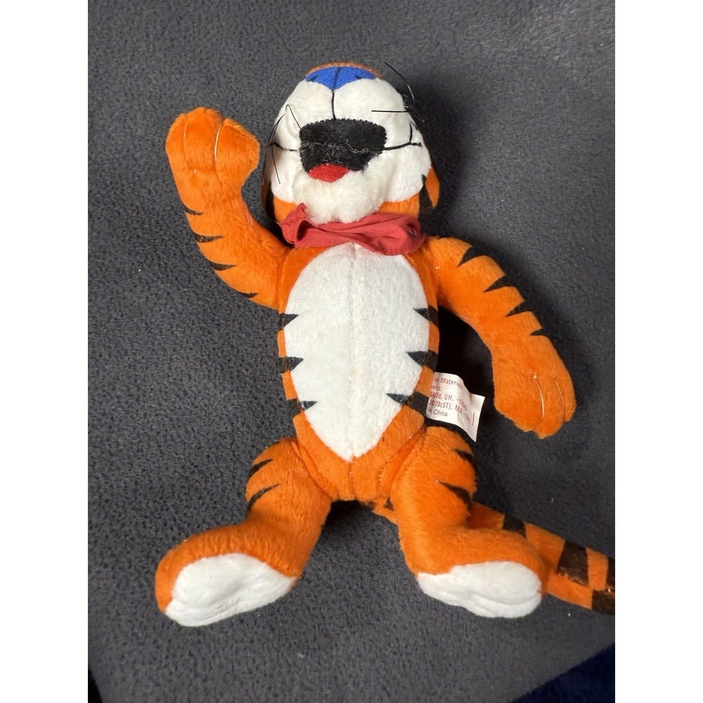 Vintage 1997 Kellogg's Tony the Tiger Frosted Flakes 9" Plush Jointed Toy - Picture 6 of 7